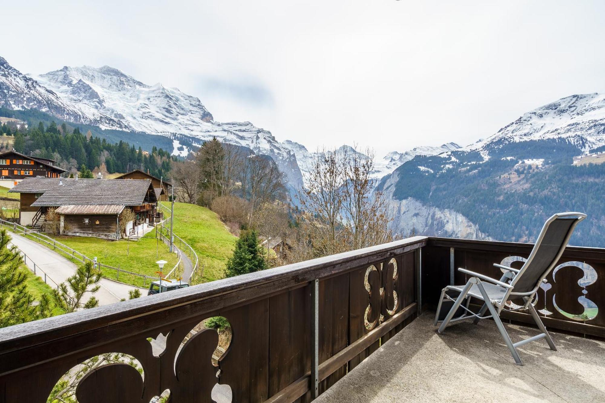 Chalet Bergkristall Wengen Exterior foto