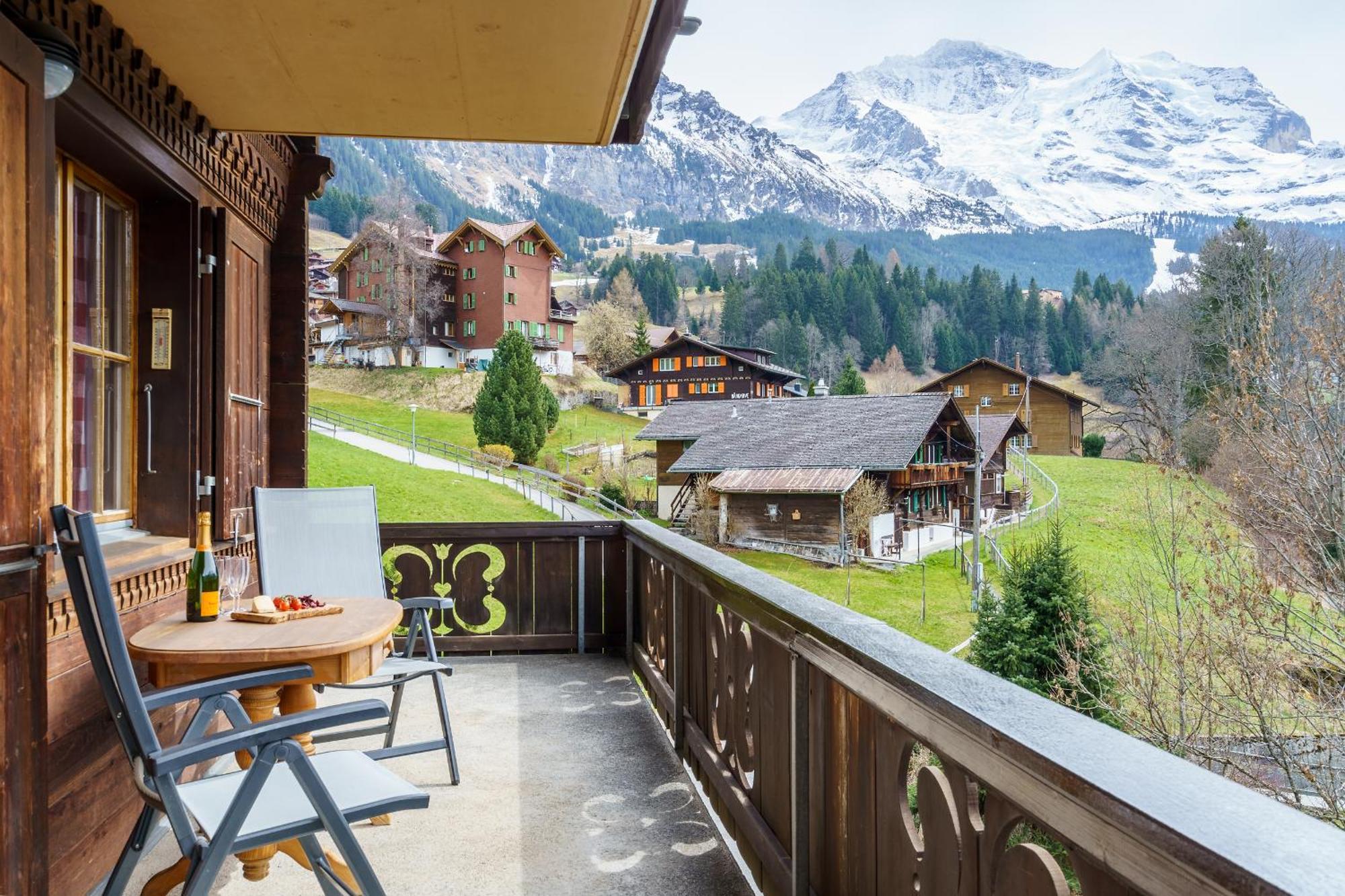 Chalet Bergkristall Wengen Exterior foto